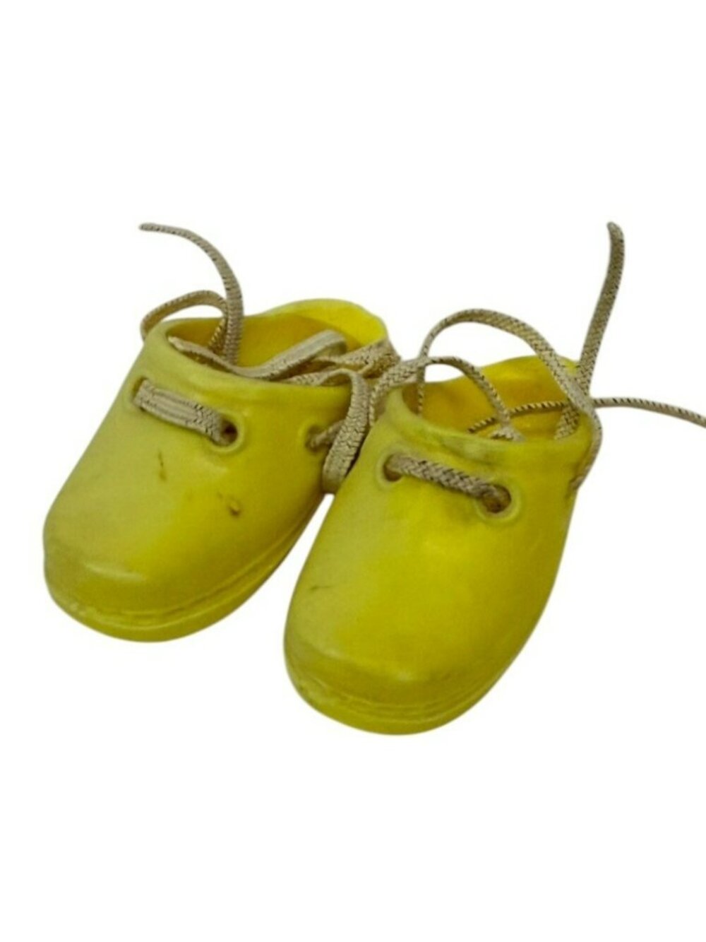 Vintage Ideal Crissy 16"Doll Shoes Yellow Clogs Fit Velvet Mia Dina Cricket Tara